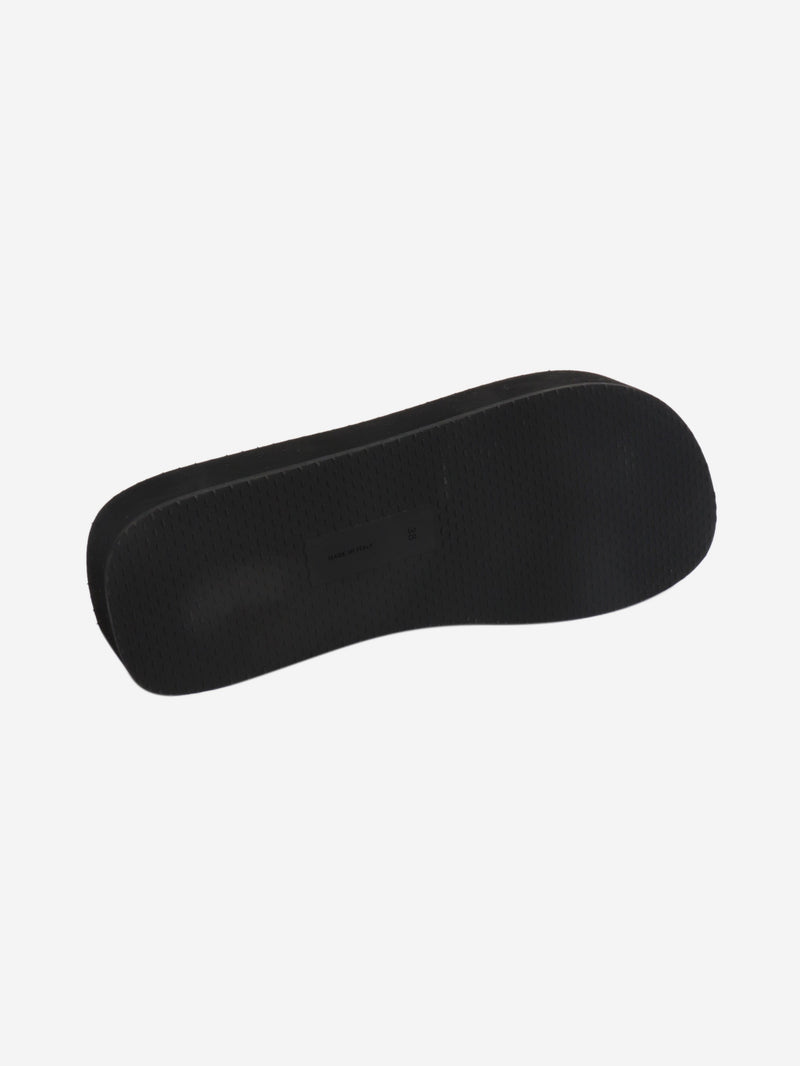 Black Dune flatform sandals - size EU 38 Flat Sandals The Row 