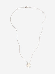 Van Cleef & Arpels Silver vintage Alhambra pendant