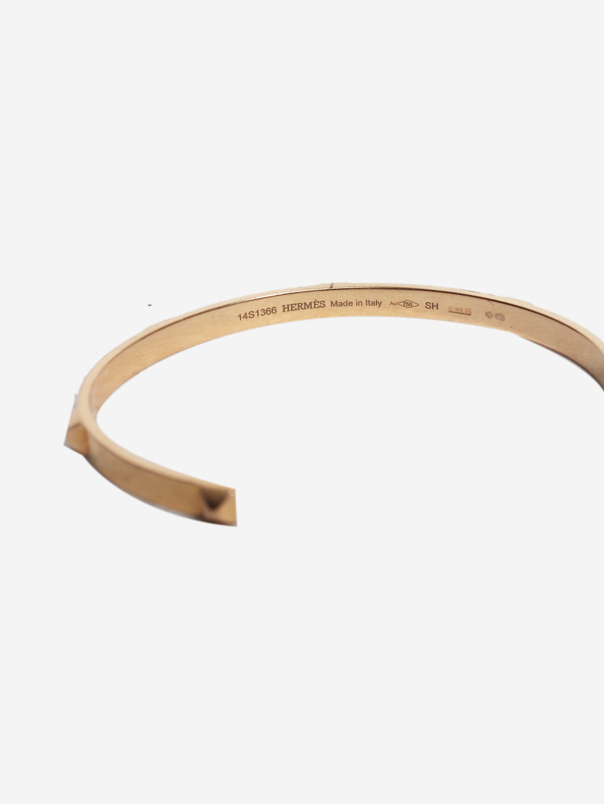 18k Rose gold mini Clous bracelet Bracelets Hermes 