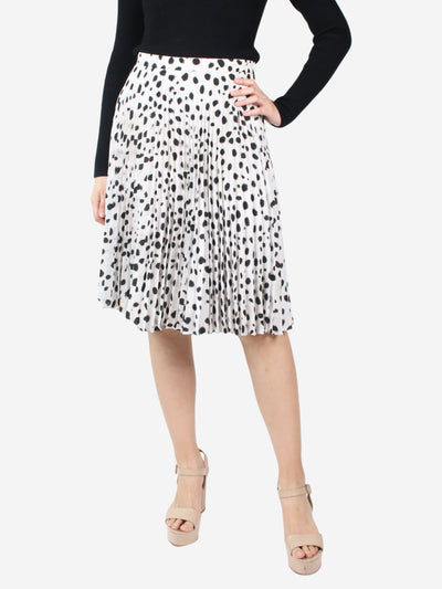 White Dalmatian pleated midi skirt - size UK 8 Skirts Burberry