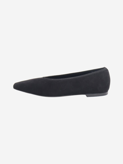 Black suede ballet flats - size EU 37 (UK 4) Flat Shoes Toteme 