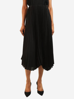 Black pleated midi skirt - size UK 4 Skirts Loyd/Ford 