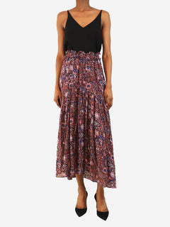 Purple printed long skirt - size UK 6 Skirts Marant Etoile 