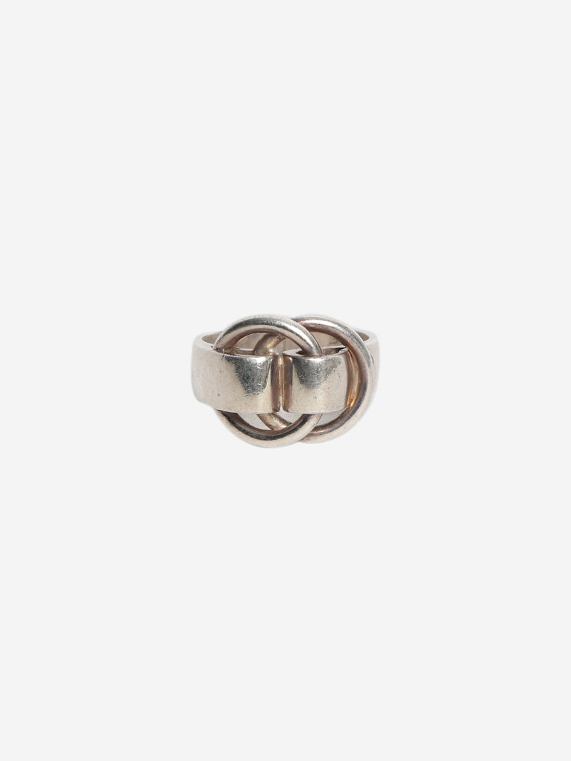 Silver Deux Anneaux ring Rings Hermes 