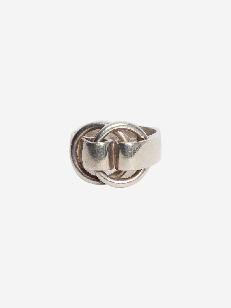 Silver Deux Anneaux ring Rings Hermes 