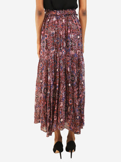 Purple printed long skirt - size UK 6 Skirts Marant Etoile 