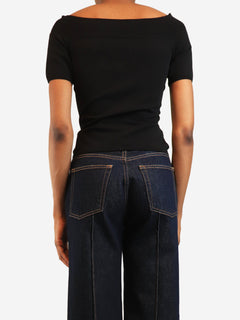 Black off-shoulder top - size XS Tops Alexander McQueen 