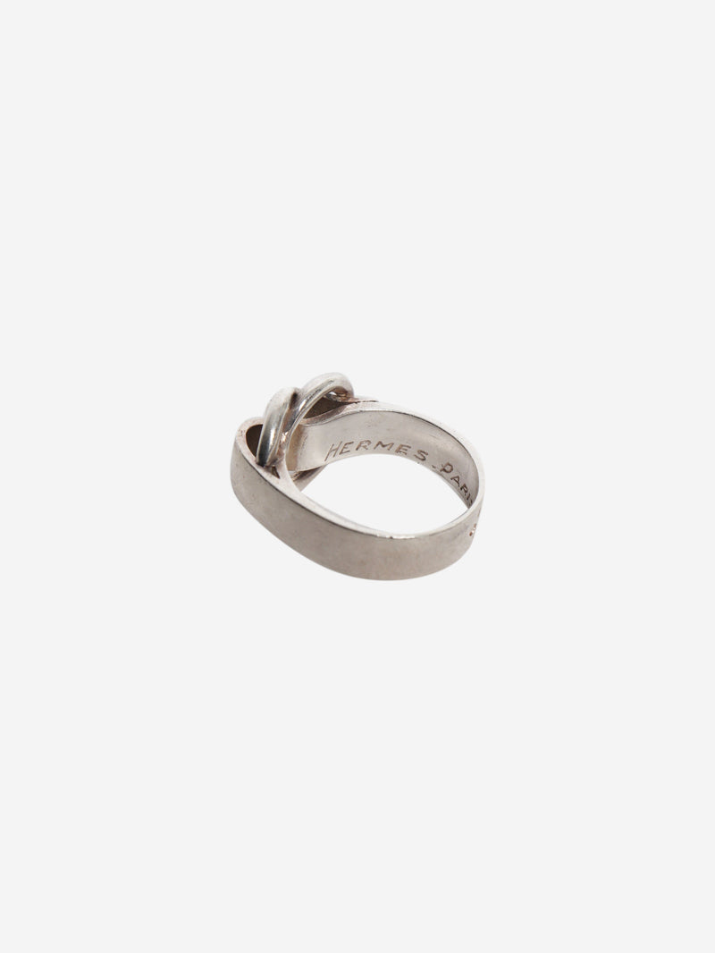 Silver Deux Anneaux ring Rings Hermes 