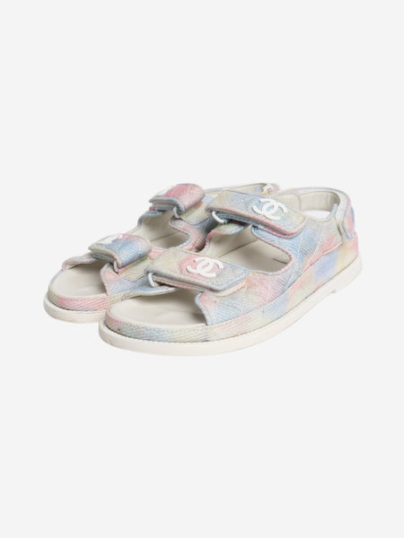 Multicolour Cruise 2022 pastel quilted sandals - size EU 37.5 alternate image