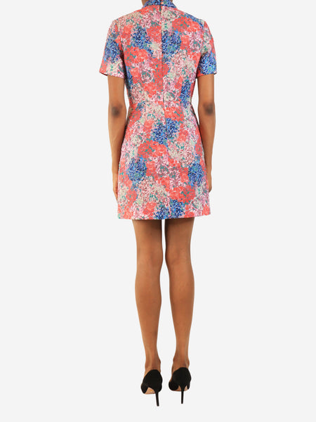 Multicolour floral mini dress - size UK 6 alternate image
