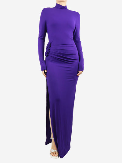 Purple draped maxi dress - size UK 8 Dresses Magda Butrym 