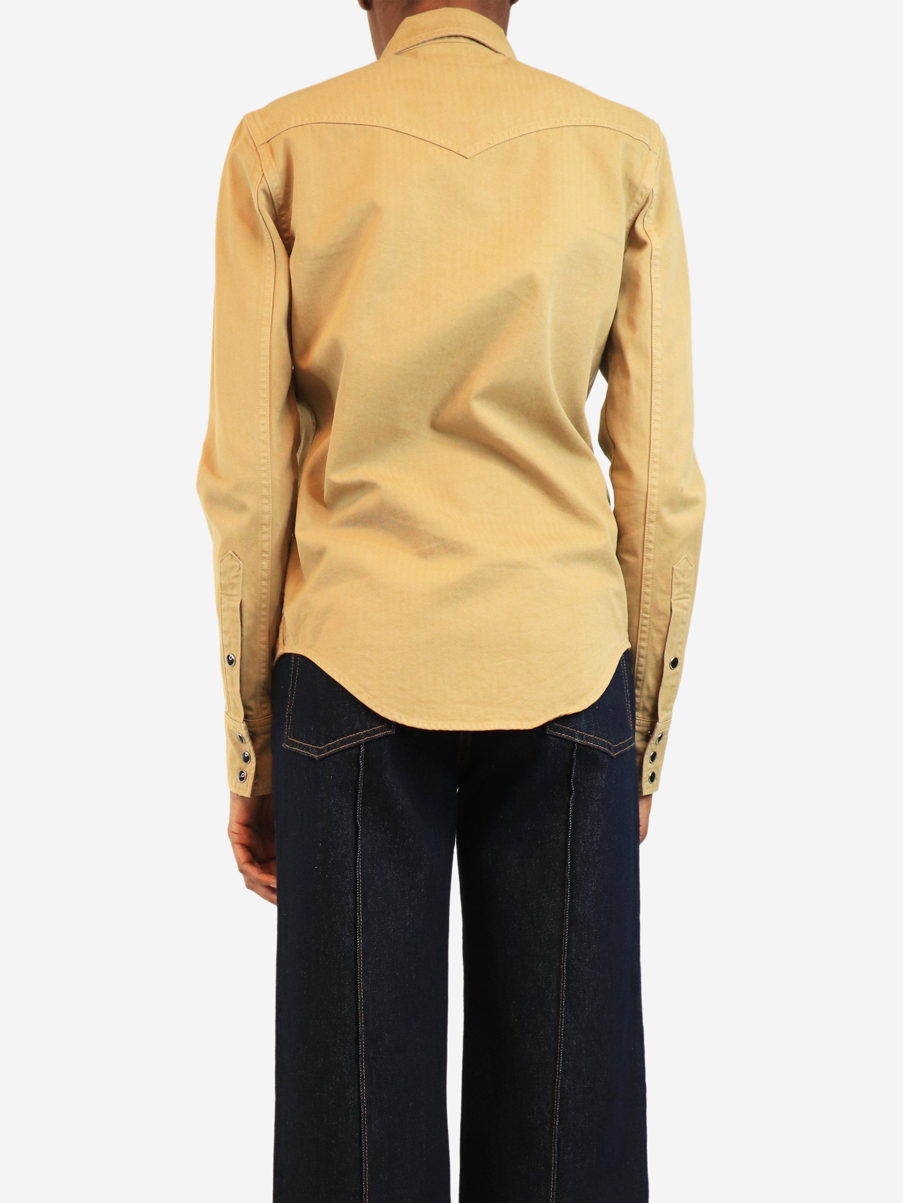 Neutral western shirt - size XS Tops Saint Laurent 