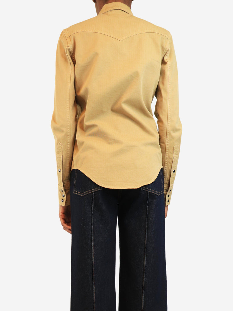 Neutral western shirt - size XS Tops Saint Laurent 