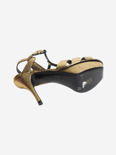 Gold Tribute 75 sandals - size EU 38.5 Trainers Saint Laurent 