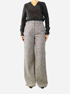 Black and white Houndstooth trousers - size UK 10 Trousers Ermanno Scervino 