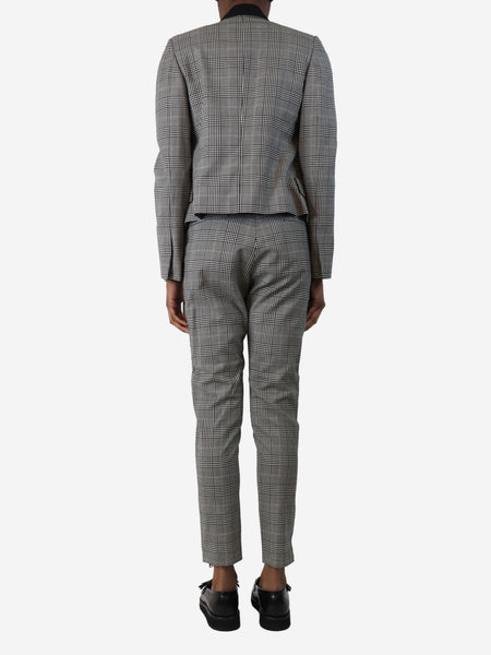 Grey plaid suit set - size UK 4 alternate image