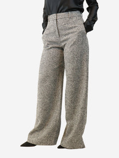 Black and white Houndstooth trousers - size UK 10 Trousers Ermanno Scervino 
