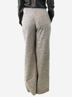 Black and white Houndstooth trousers - size UK 10 Trousers Ermanno Scervino 