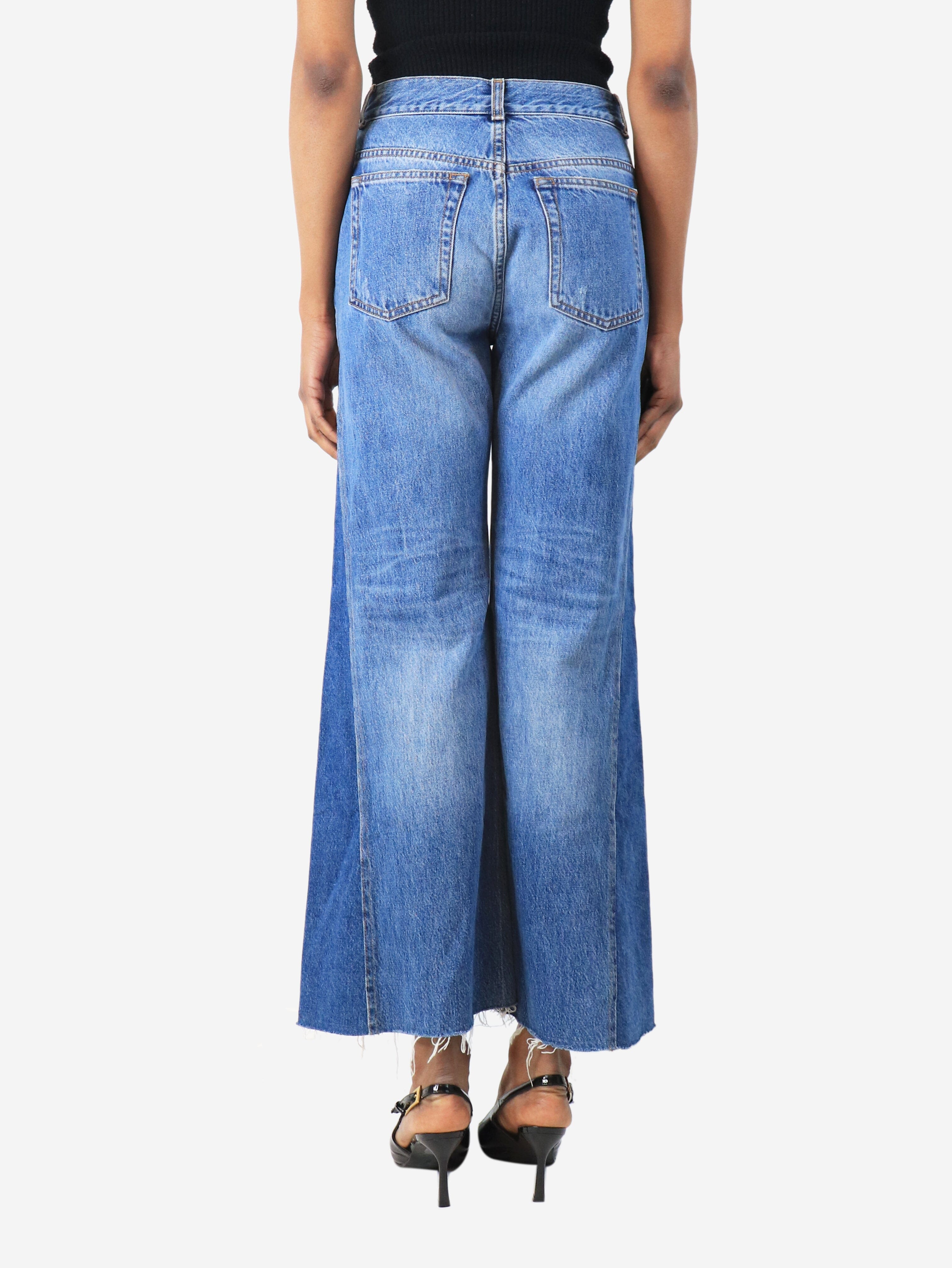 Blue Insert straight jeans - size UK 6 Trousers ME+EM 