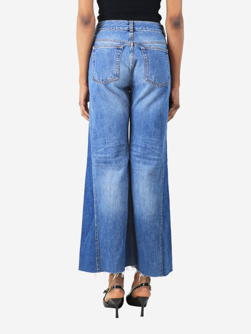 Blue Insert straight jeans - size UK 6 Trousers ME+EM 