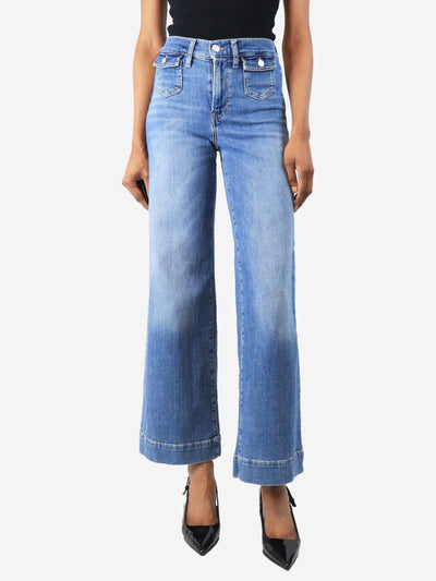 Blue Le Slim Palazzo pocket jeans - size UK 6 Denim Frame 