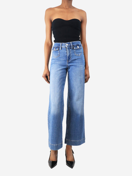 Blue Le Slim Palazzo pocket jeans - size UK 6 alternate image