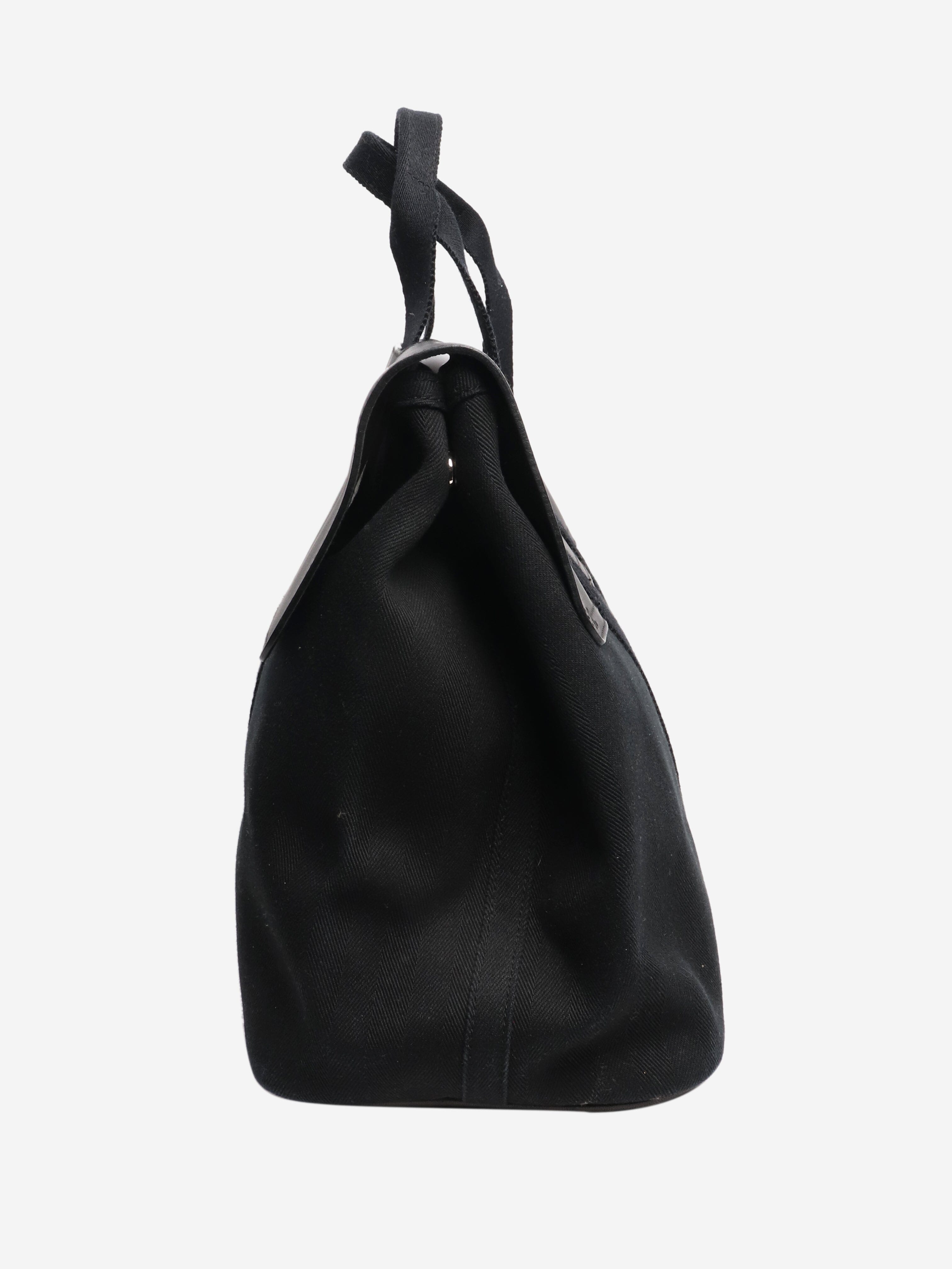 Black valparaiso tote bag Top Handle Bags Hermes 