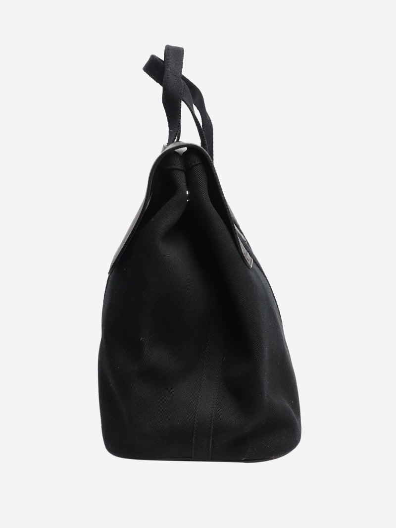 Black valparaiso tote bag Top Handle Bags Hermes 