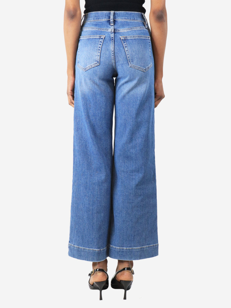 Blue Le Slim Palazzo pocket jeans - size UK 6 Denim Frame 