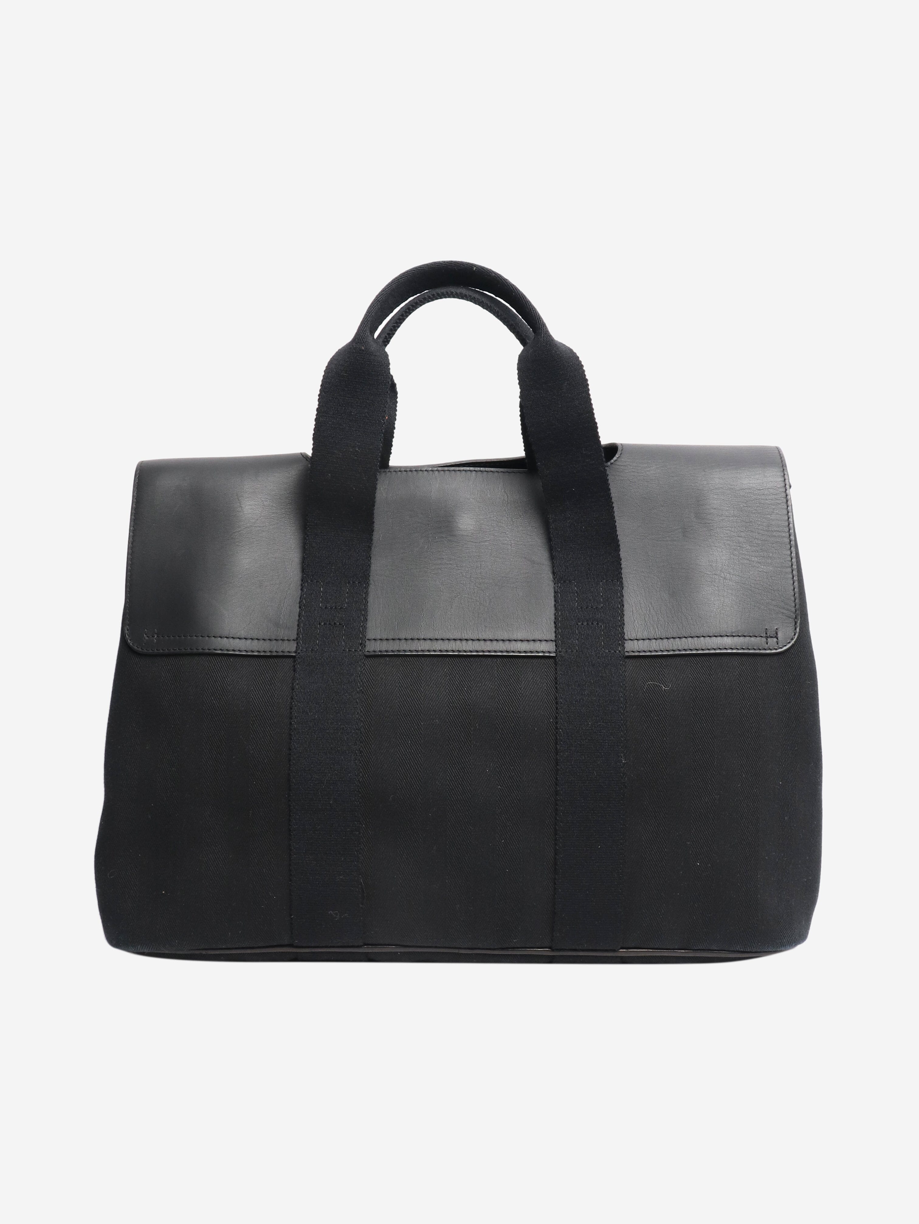 Black valparaiso tote bag Top Handle Bags Hermes 