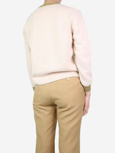 Gucci Cream embroidered wool jumper - size M