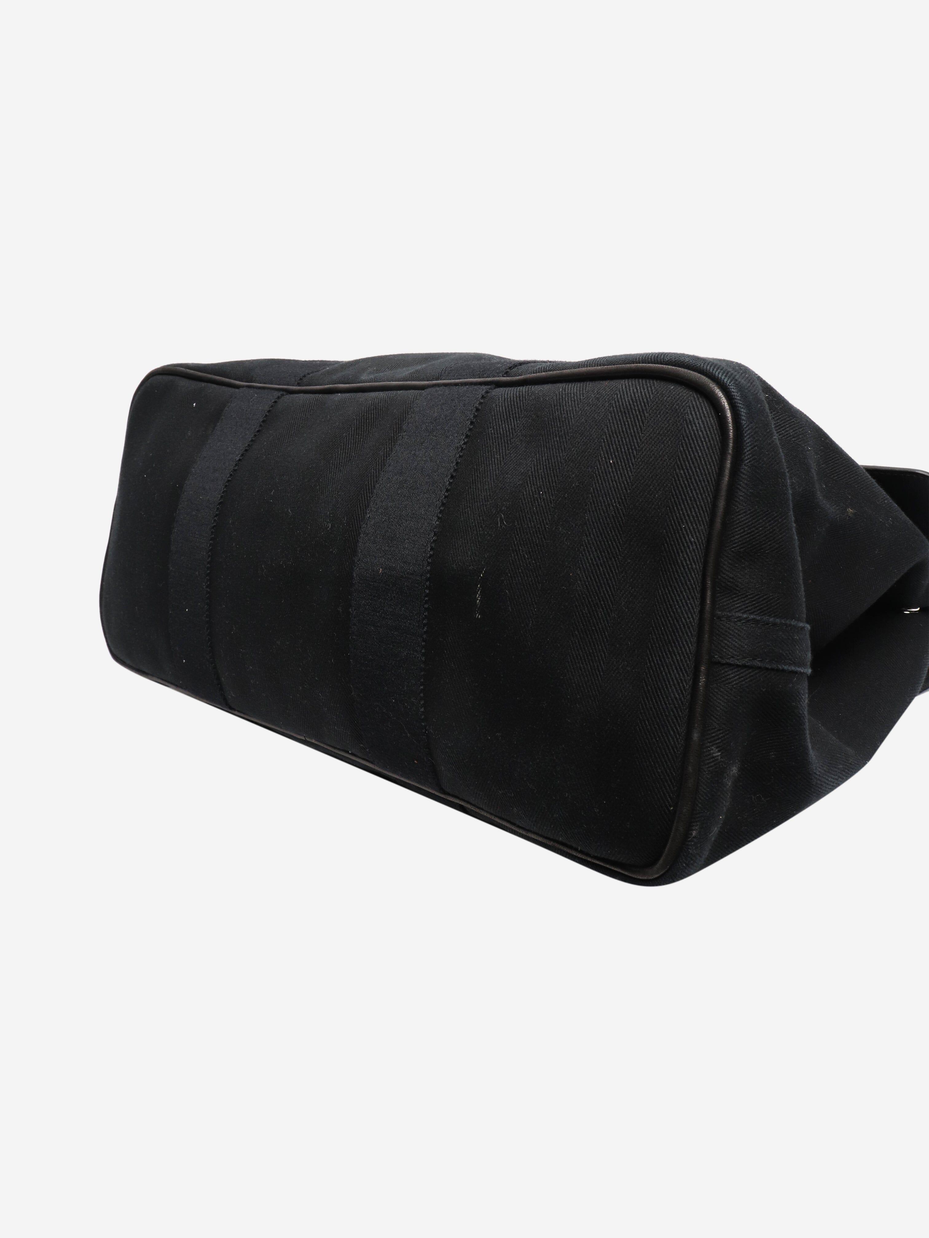 Black valparaiso tote bag Top Handle Bags Hermes 