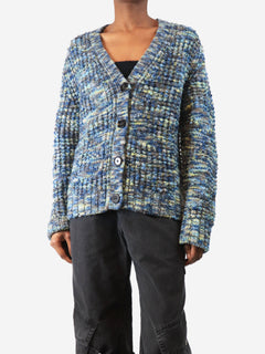 Blue Keatrice speckled-knit wool cardigan - size XS Knitwear Acne Studios 