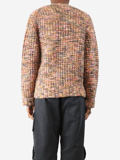 Pink Keatrice speckled-knit cardigan - size XS Knitwear Acne Studios 