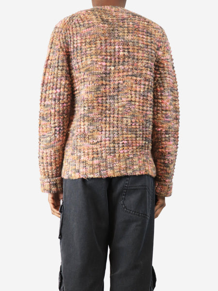 Pink Keatrice speckled-knit cardigan - size XS alternate image