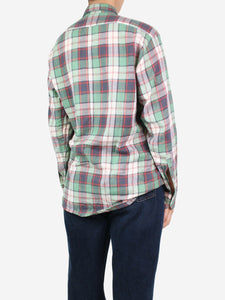Dries Van Noten Multi checkered button-up shirt - size UK 10