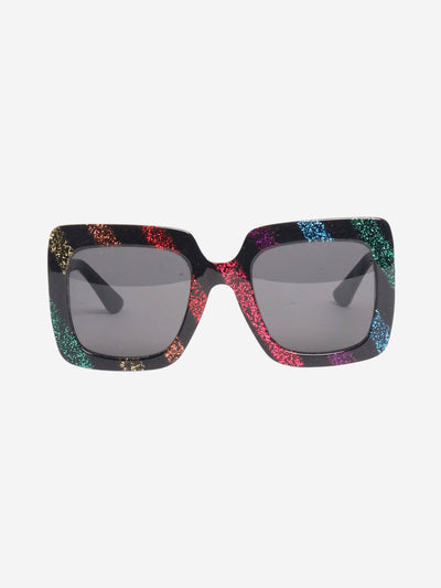 Black oversized glittery sunglasses Sunglasses Gucci 