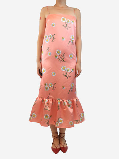 Pink floral midi dress - size S Dresses Damaris Bailey 