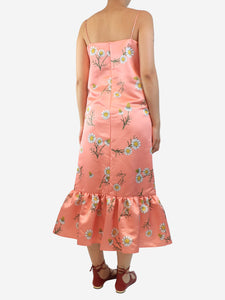 Damaris Bailey Pink floral midi dress - size S