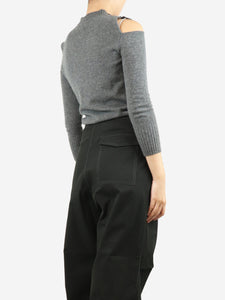 Iris & Ink Grey cashmere knit top - size XS