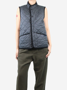 Lavenham Black quilted reversible gilet - size M