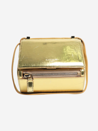 Gold metallic leather shoulder bag Shoulder bags Givenchy 