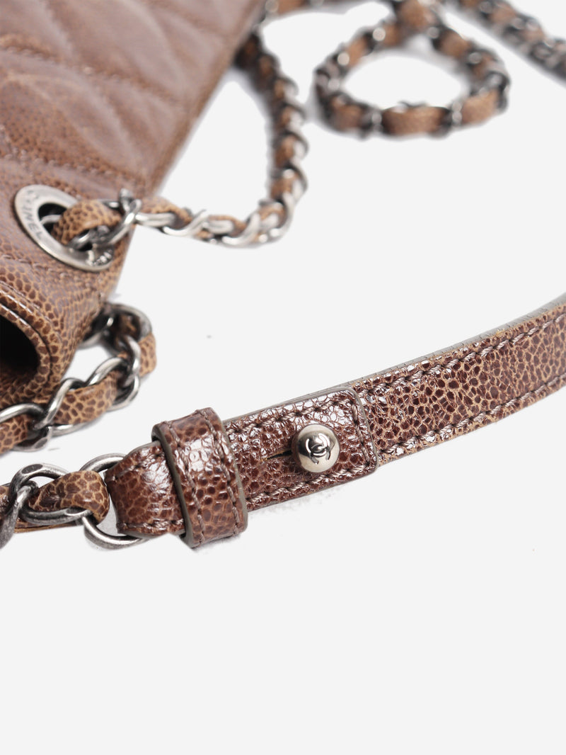 Brown 2013 jumbo caviar-quilted chain shoulder bag Shoulder bags Chanel 
