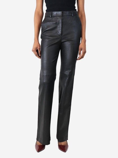 Black Tafira leather trousers - size UK 8 product image