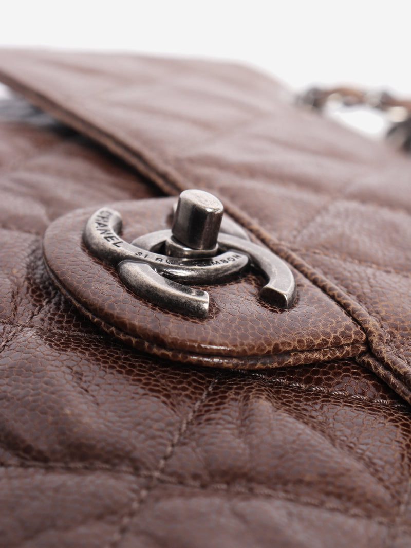 Brown 2013 jumbo caviar-quilted chain shoulder bag Shoulder bags Chanel 