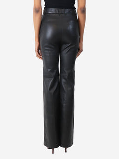 Black Tafira leather trousers - size UK 8 Trousers Joseph 