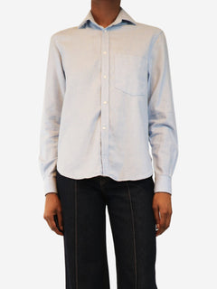 WNU Blue The Classic shirt - size UK 8 Tops WNU 