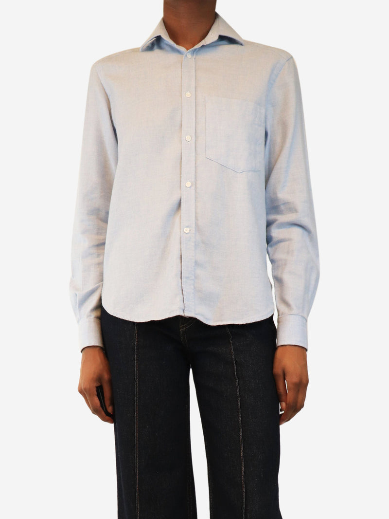 WNU Blue The Classic shirt - size UK 8 Tops WNU 