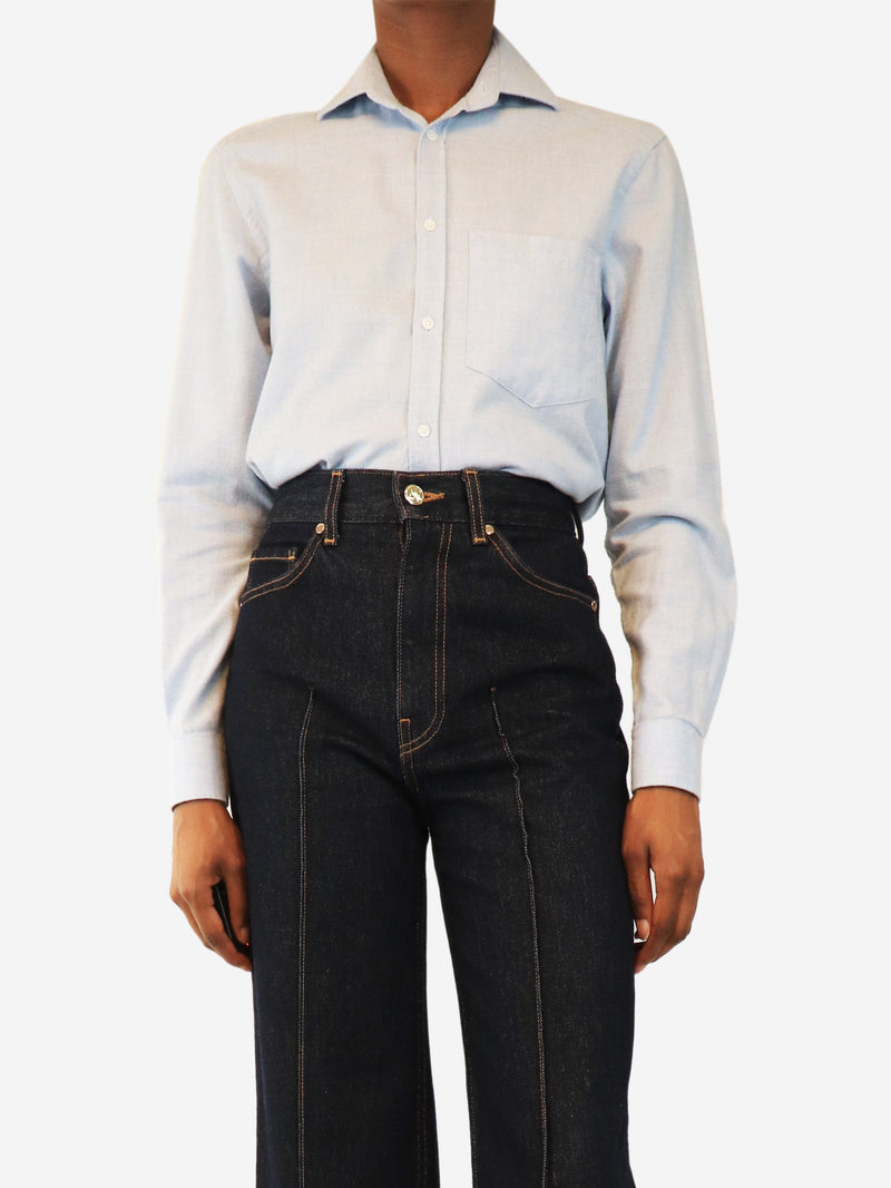 WNU Blue The Classic shirt - size UK 8 Tops WNU 