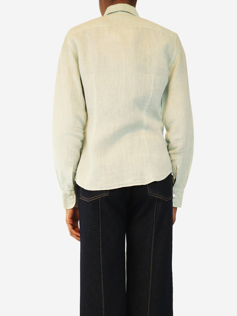 Light green linen shirt - size UK 8 Tops Loro Piana 
